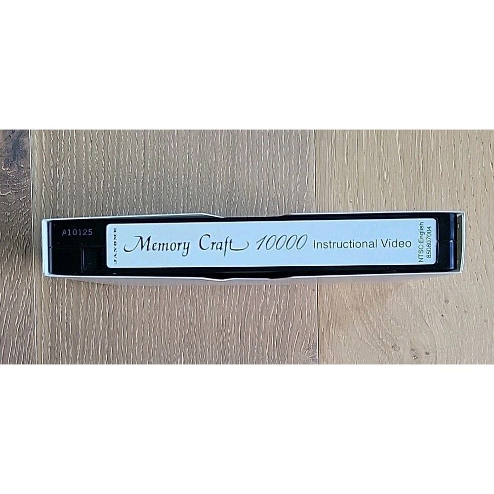 Janome Memory Craft 10000 VHS Instruction Video Videotape